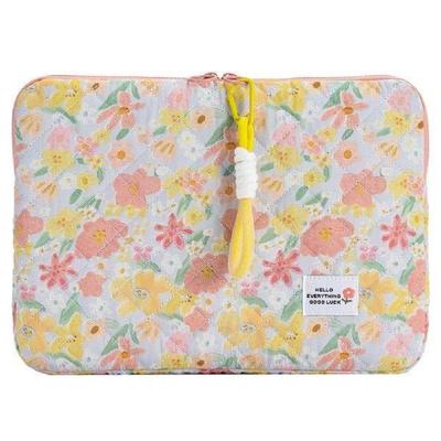 11/13/15 In Laptop Carrying Case Shockproof Floral Fluffy