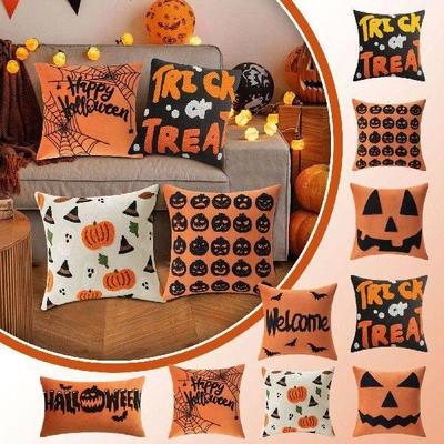 Halloween Decor Pillow Case 45x45 Pillow Cover Funny