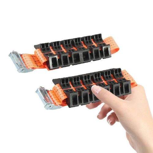 2 PCS Tire Chain Straps Emergency Snow Mud Sand Car Tire