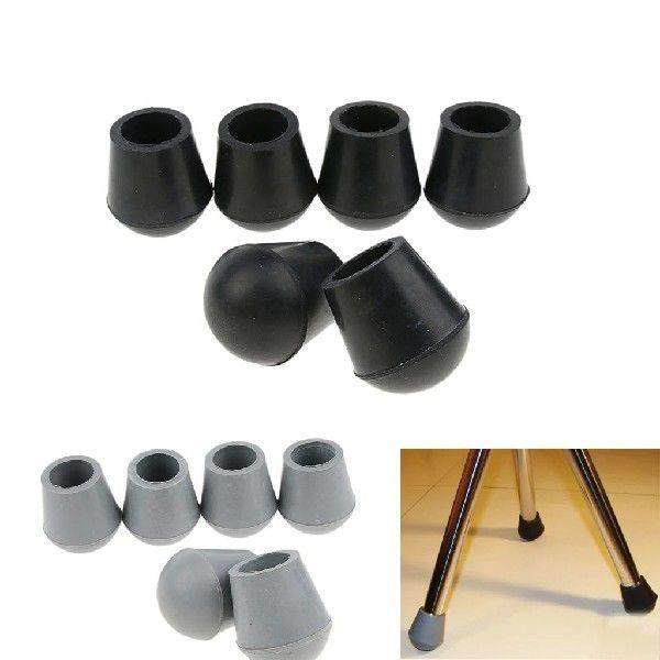 6pcs Rubber Walking Stick Tips Repairment Parts for