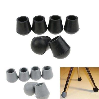 6pcs Rubber Walking Stick Tips Repairment Parts for