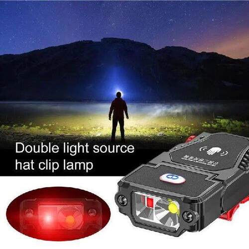 Rechargeable Sensor Hat Light LED Clip Light Sensor