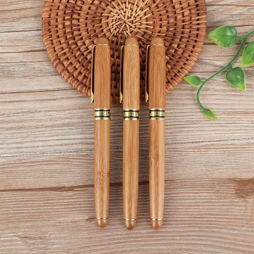 1PC Bamboo Calligraphy Art Fountain Pen Broad Stub Chisel-po