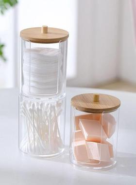 Cotton Swab Storage Box Makeup Organizers Qtip Container Cos