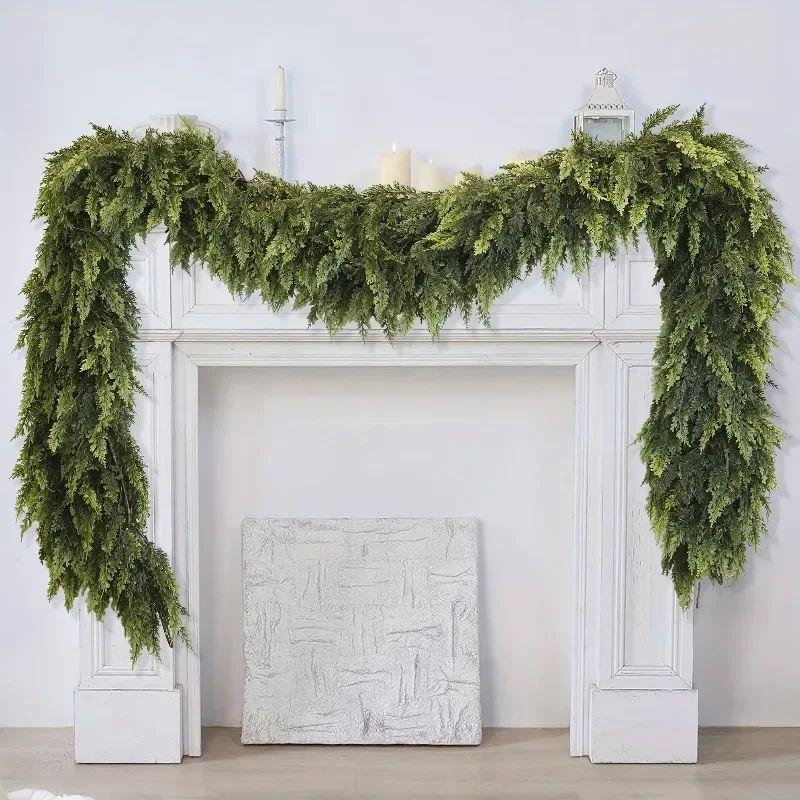 1pc 1.5m/1.8m Realistic Christmas Garland - Artificial Pine