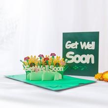 get well soon card 3d greeting cards best wishes慰问探望贺卡