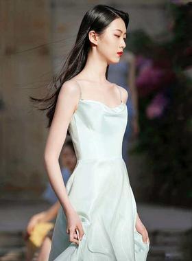 Temperament Ladies Dress Star Sleeveless Bridesmaid Dress He
