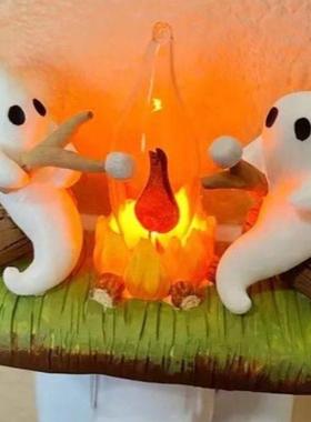 Ghost Campfire Flickering Nightlight 万圣节幽灵篝火闪烁夜灯