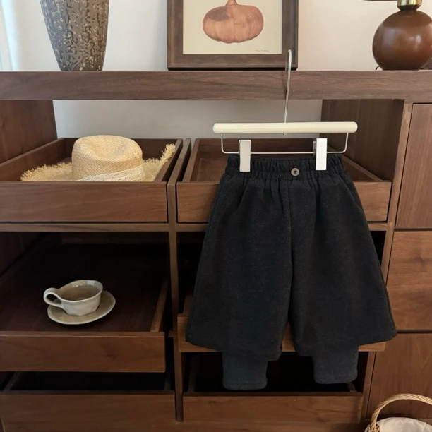 女童加绒阔腿裤2025新款秋冬女宝宝韩版春秋波点假两件休闲打底裤,童装/婴儿装/亲子装,裤子,淘宝优惠券,粉丝福利购,淘宝优惠卷