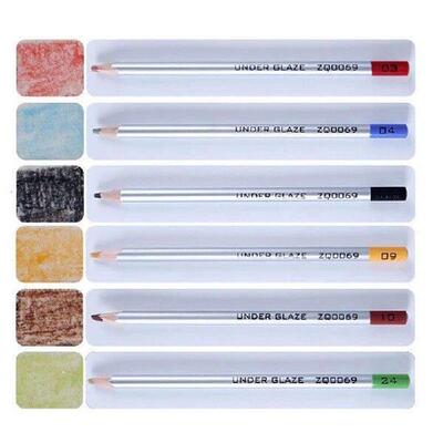 6Pcs Underglaze Pencils Underglaze Pencils For Pottery For