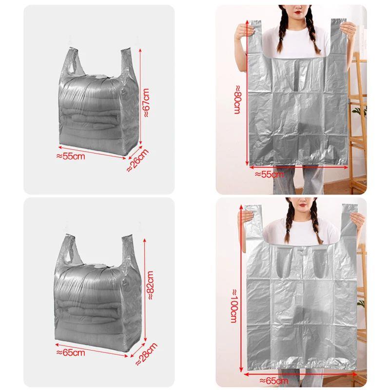 1?0PCS Large Capacity Plastic Bags Thicken Moving Packaging