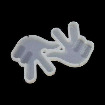 Victory Gesture Shape Silicone Lollipop Molds Chocolate Pop