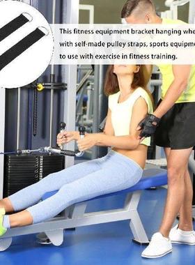 2 Pcs Pulley Straps Hanger Hanging Rope Gym Equipment