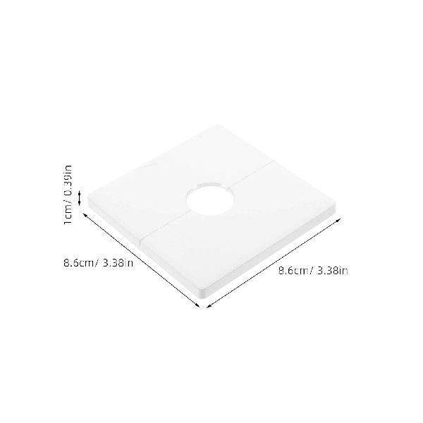 2pcs Wall Plate Cable Pass Through Plug Covers Adhesive