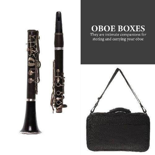 Oboe Carrying Case Storage Boxes Instrument Holders Black