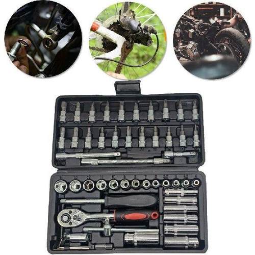 53 Pcs Set Ratchet Wrench Screwdriver Bits Ratchet Spanner