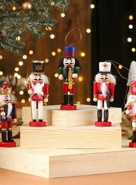 Wooden Nutcracker Decor - Christmas Tabletop Shelf Ornament