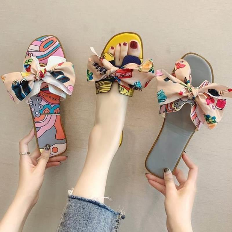 Flat slippers for women in summer平跟平底拖鞋女鞋大码数