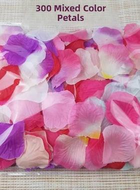 Rose petals wedding flower simulation scattering flowers花瓣