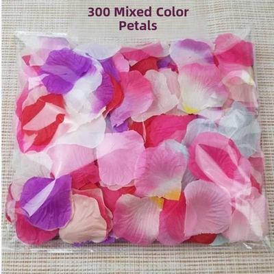 Rose petals wedding flower simulation scattering flowers花瓣
