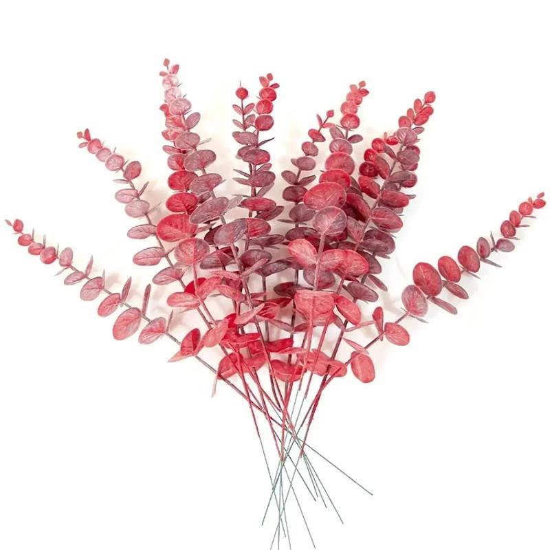 10pcs Eucalyptus Stems Artificial Eucalyptus Leaves for Home