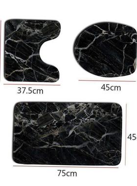 3 Pcs 15 Styles Bath Mat Set Bathroom Carpet Rug Toilet Mat