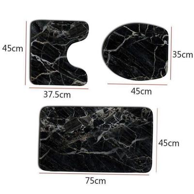 3 Pcs 15 Styles Bath Mat Set Bathroom Carpet Rug Toilet Mat