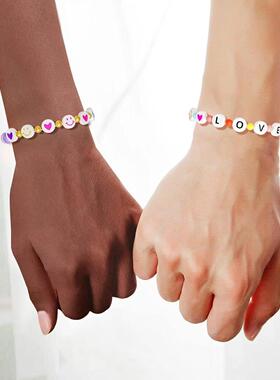 Acrylic Letter Square Bead DIY Bracelet Necklace Accessories