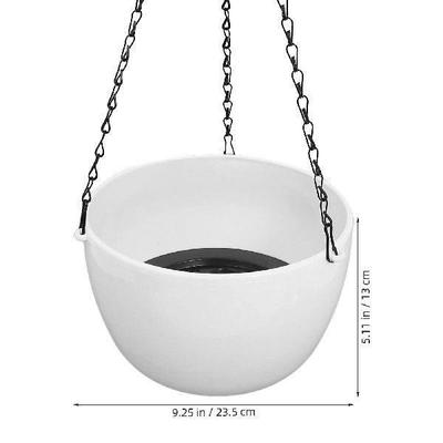 Self-absorbent Pot Flower Hanging Planter Flowerpot Plastic