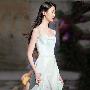 Ladies Bridesmaid Dress Sleeveless Star Temperament