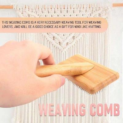 Macrame Brush Tapestry Weaving Comb Tool Macrame Fringe