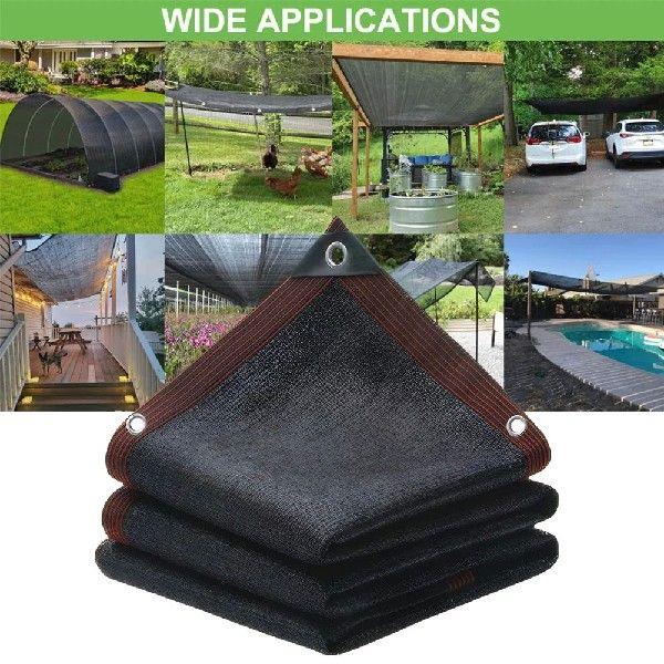 Durable Mesh Tarp with Grommets Resistant Garden Sun Shade