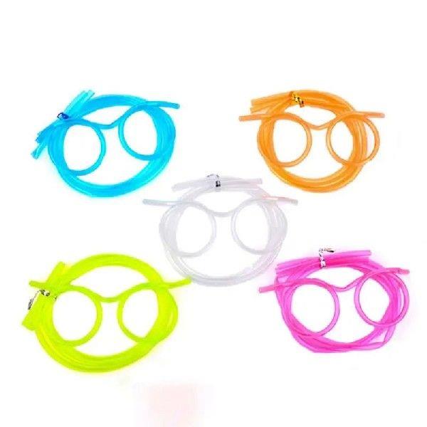 1pc Silly Straw Glasses Reusable Novelty Eyeglass Drinking