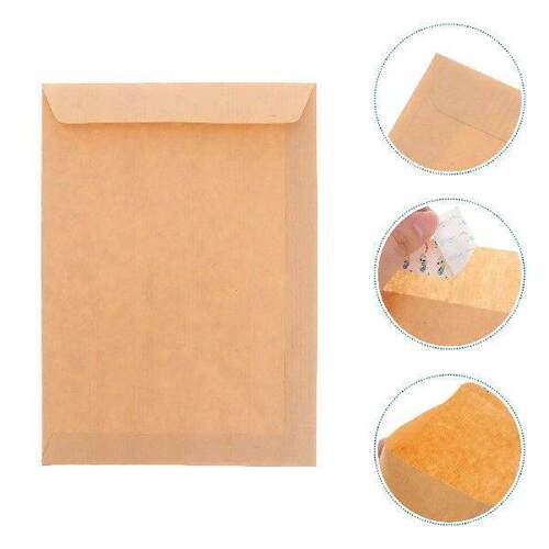 50 Pcs Envelope Bag Brown Letter Sized Envelopes Envelops