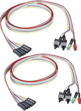 A14M 2Pcs Computer Case ATX Power on Off Reset Switch Cable