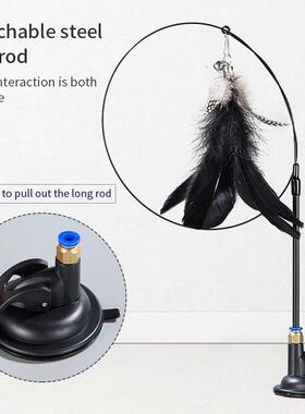 Interactive Cat Toy Handfree Cat Stick Playing Kitten Playin