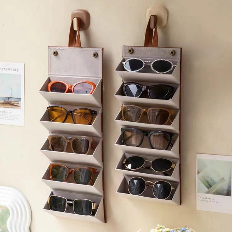 2/3/4/5/6 Grids Sunglasses Organizer Travel Storage Box for