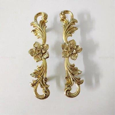 Gold Furniture Handle Door Knobs Brass Cartoon Rabbit Long