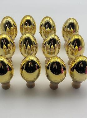 Easter Eggs 6/8cm Open Plating Plastic Gold Eggshell Kinderg