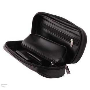 TOBACCO SMOKING PIPE BAG SOFT PU LEATHER SMELL PROOF PORTABL