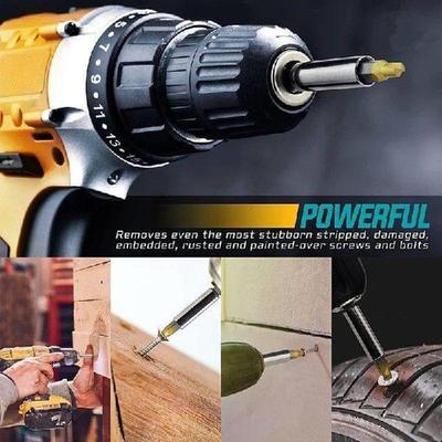 22Pcs Titanium Damaged Screw Extractor Set - Stocking