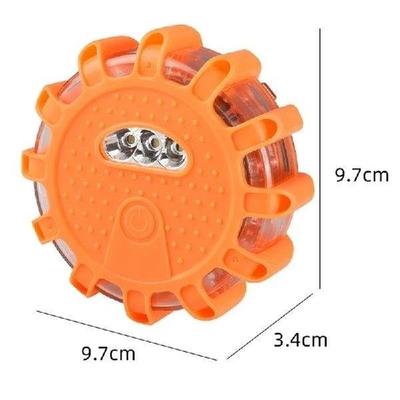 1pc LED Road Flares Emergency Disc Safety Light Flashing
