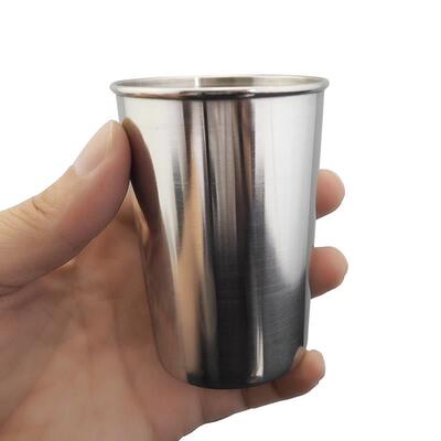 Stainless Steel Metal Cup Beer Cups White Wine Glass Coffee