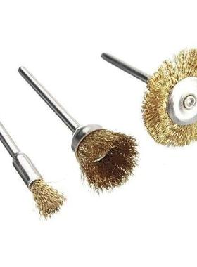 15Pcs/set Steel Wire Brass Mini Brush Rotary Tool for