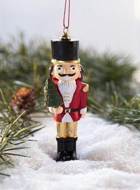 Nutcracker Soldier Christmas Ornament, Resin Tree Decor 圣诞