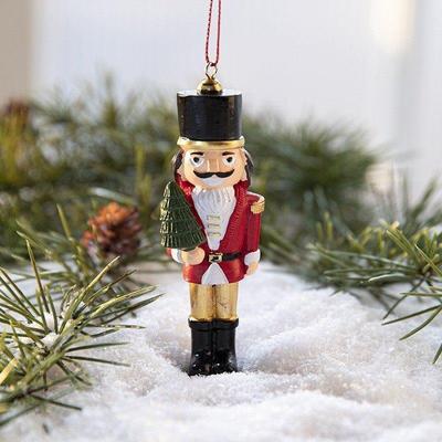 Nutcracker Soldier Christmas Ornament, Resin Tree Decor 圣诞