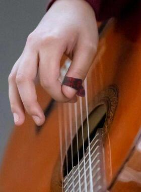 10 Pcs Guitar Finger Stall Picks Accessories Bass Plectrums