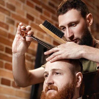 Wood Handle Boar Bristle Cleaning Brush Hairdressing Beard