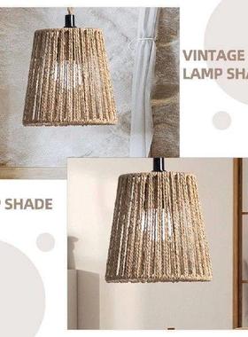 Retro Decor Rope Lampshade Hotel Lampshades Small Weaving