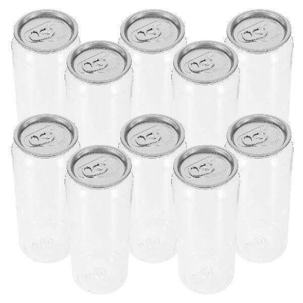 10Pcs Easy Pull Lid Beverage Canning Jars Compact Bottles